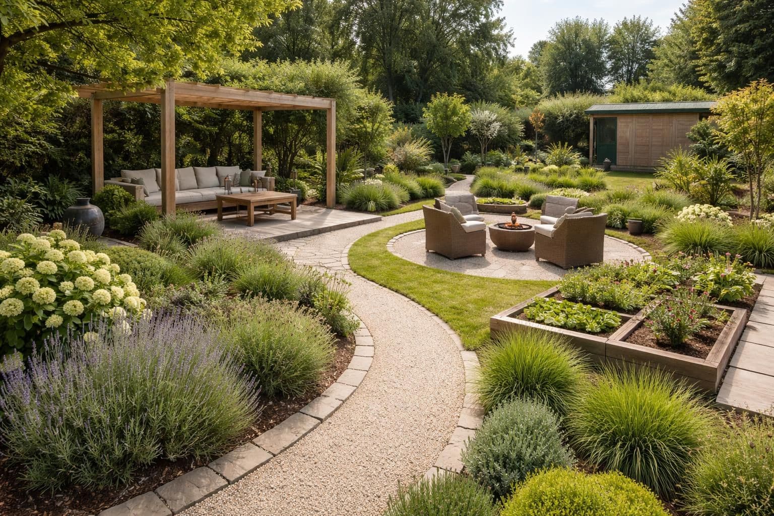d&eacute;couvrez comment choisir entre un jardin paysager ou un jardin pratique en fonction de votre mode de vie pour un espace ext&eacute;rieur qui vous correspond parfaitement.