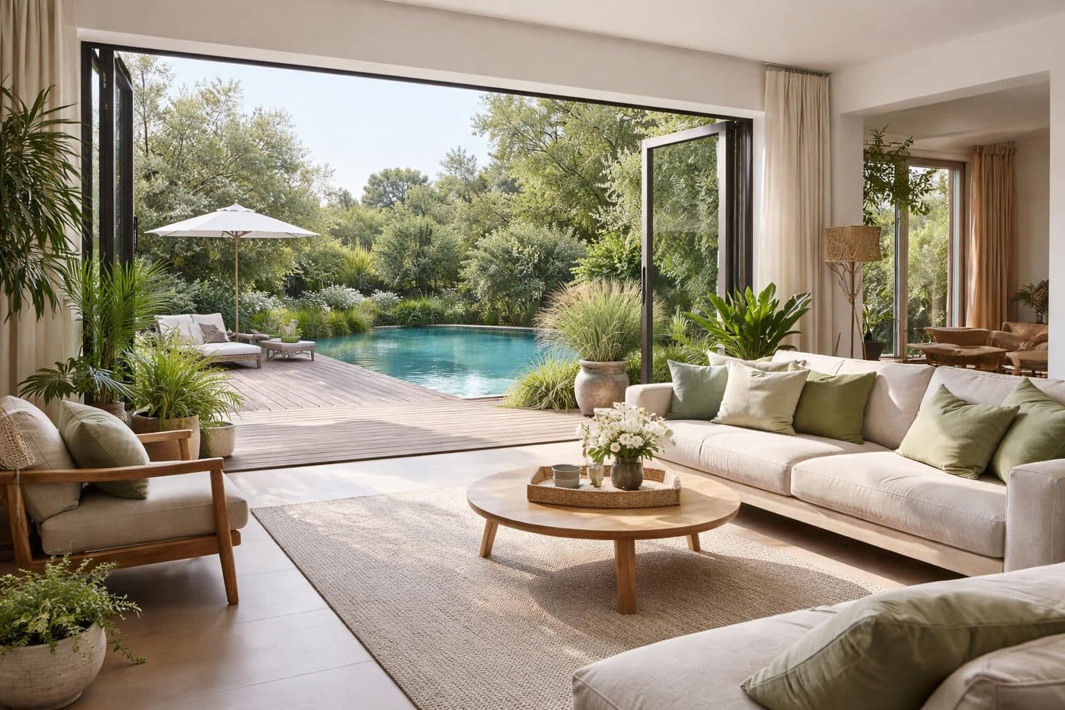 découvrez comment créer une continuité harmonieuse entre votre intérieur et votre extérieur pour un espace de vie fluide et convivial.